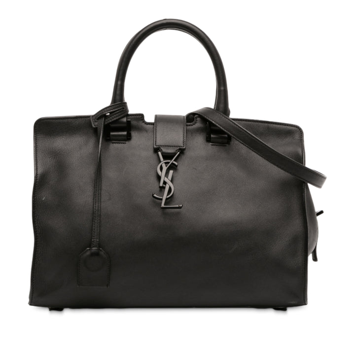 Saint Laurent Small Cuir Monogram Cabas – GABY PARIS Authentique