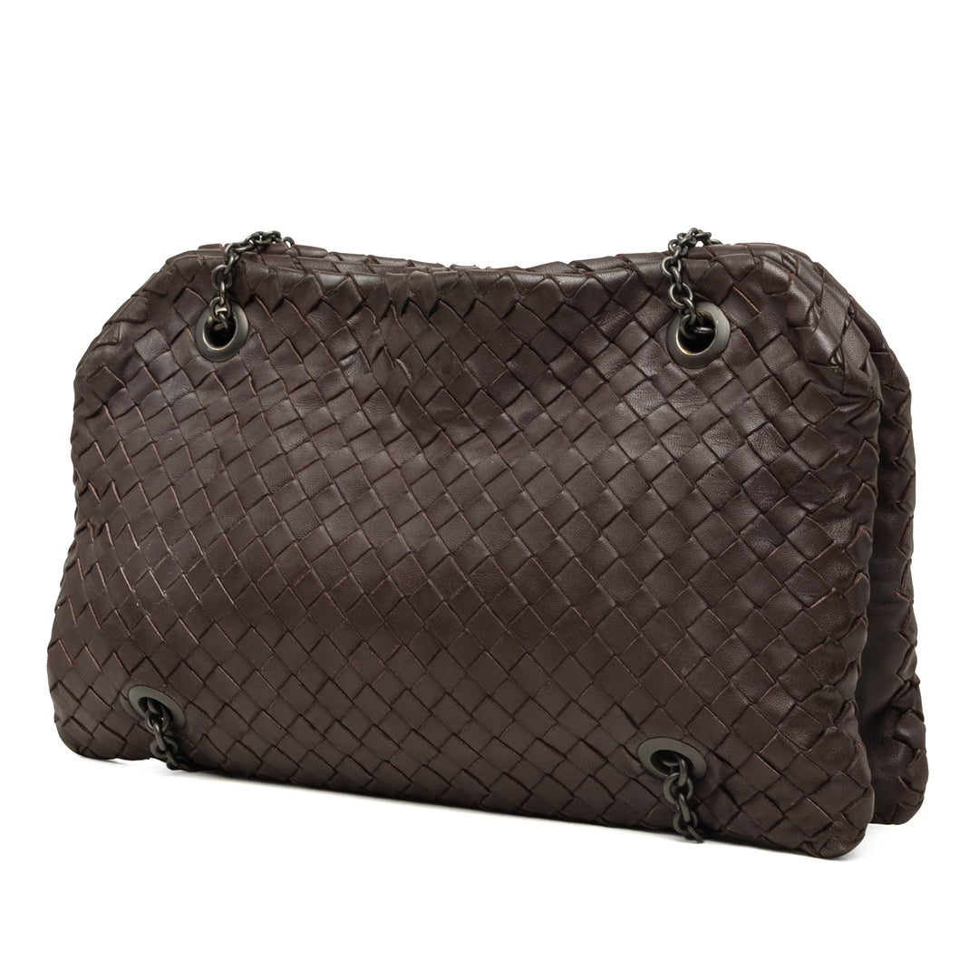 Bottega Veneta Intrecciato Duo Sac nappa Marron – vue 2 – GABY PARIS