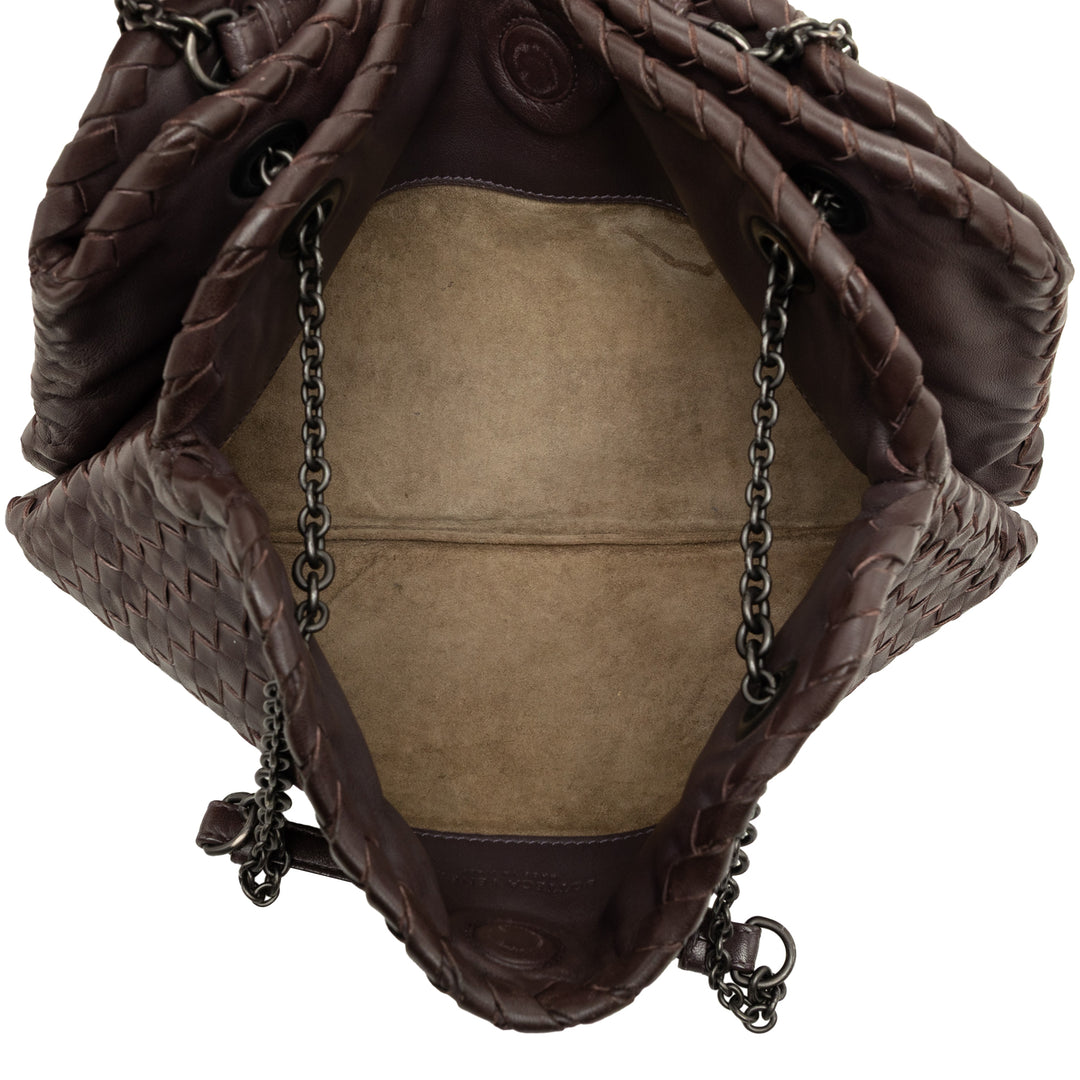 Bottega Veneta Intrecciato Duo Sac nappa Marron – vue 4 – GABY PARIS