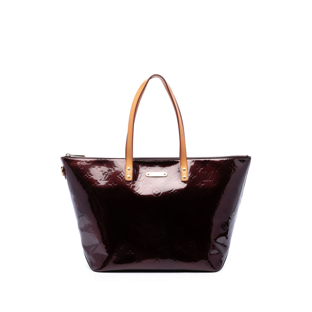 Louis Vuitton Cabas Bellevue Monogram GM Cuir verni Violet – vue principale – GABY PARIS