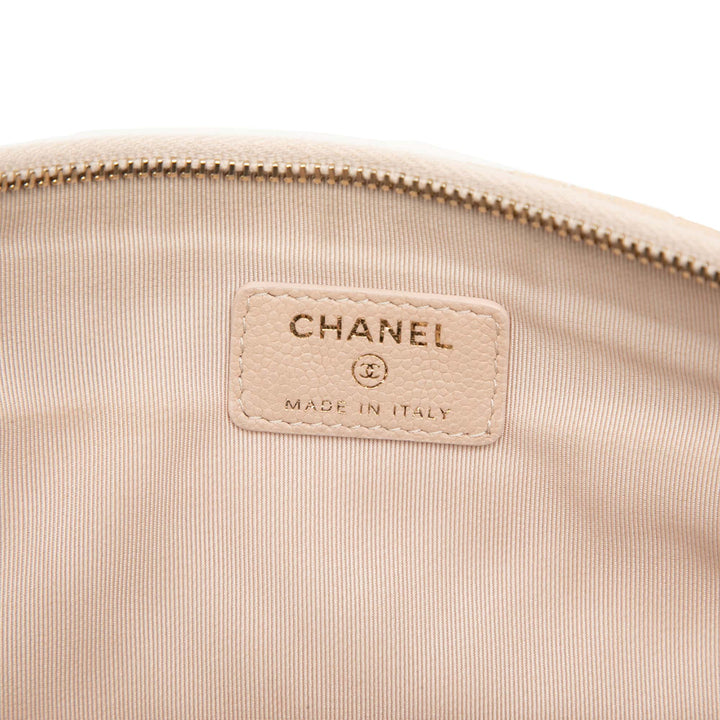 Chanel Large Chevron Caviar O Étui Pochette