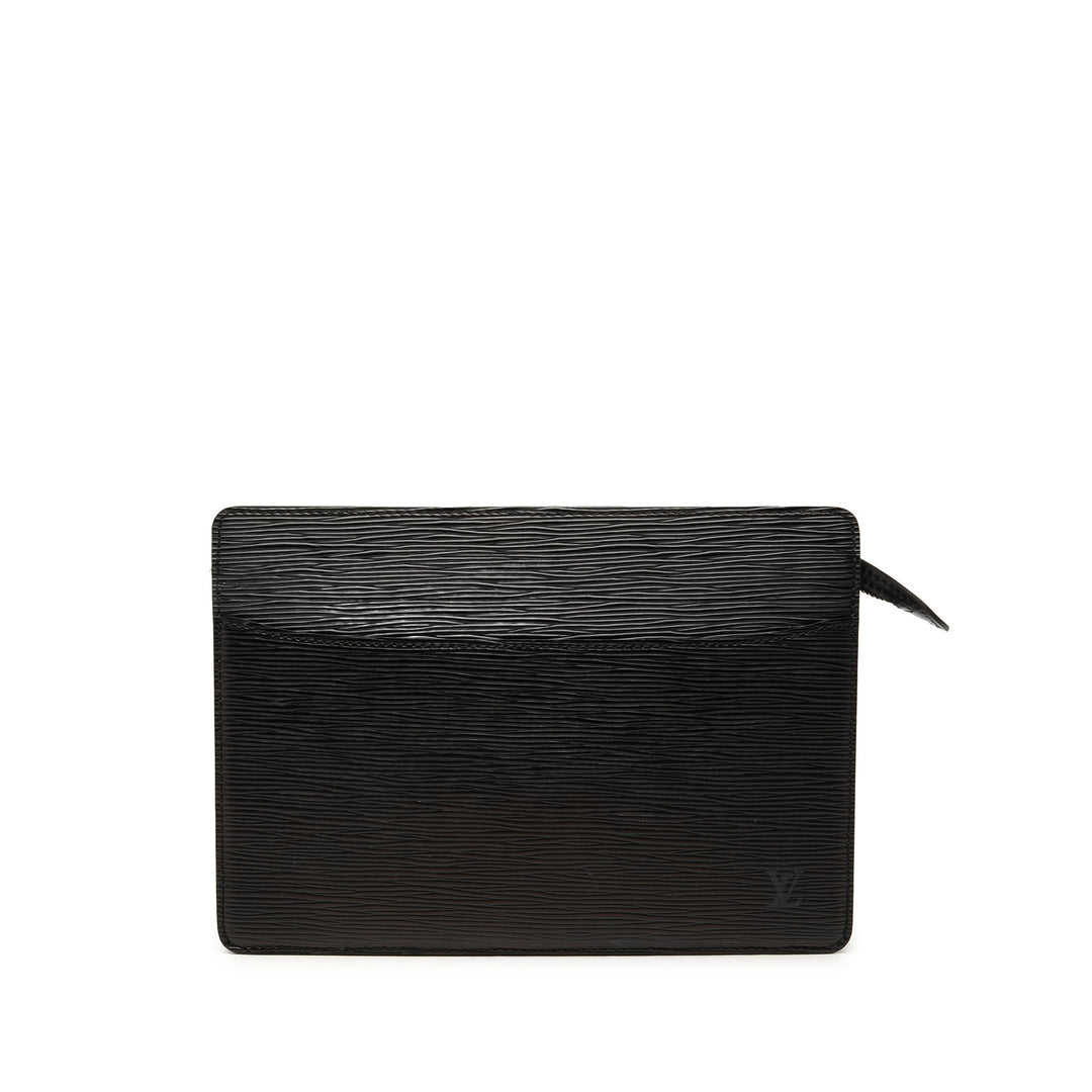 Louis Vuitton Pochette Homme Épi Noir – vue principale – GABY PARIS