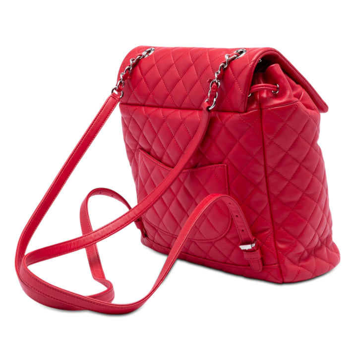 Urban Spirit Sac à dos Moyen Cuir d'agneau Rouge
