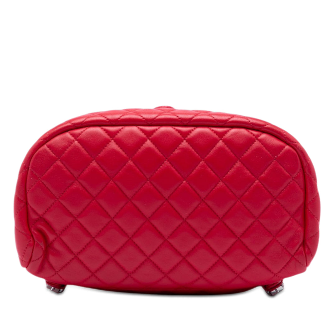 Urban Spirit Sac à dos Moyen Cuir d'agneau Rouge
