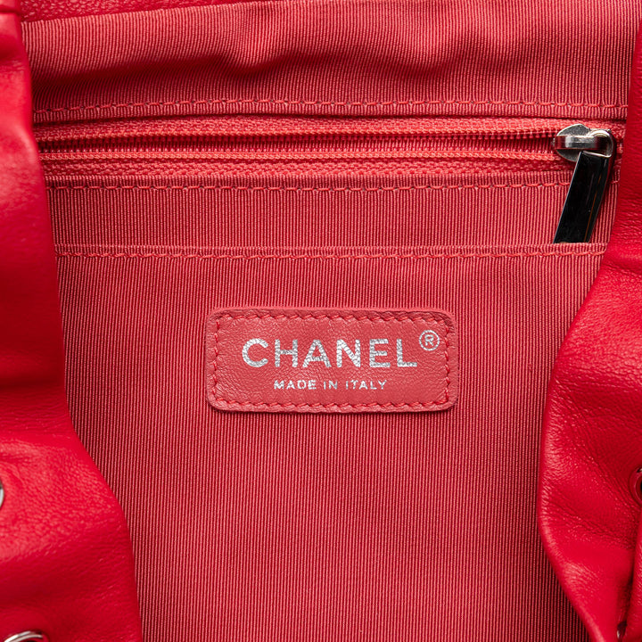 Urban Spirit Sac à dos Moyen Cuir d'agneau Rouge