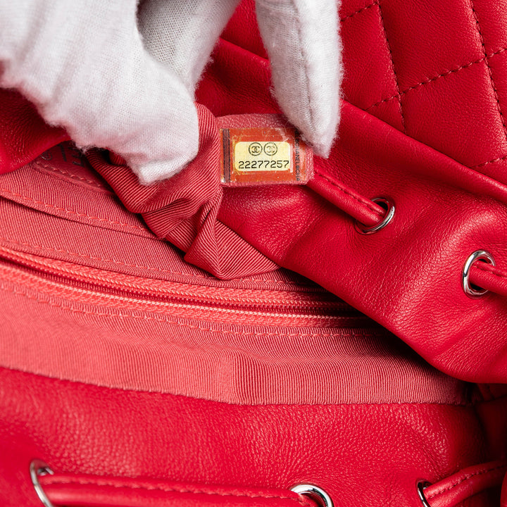 Urban Spirit Sac à dos Moyen Cuir d'agneau Rouge