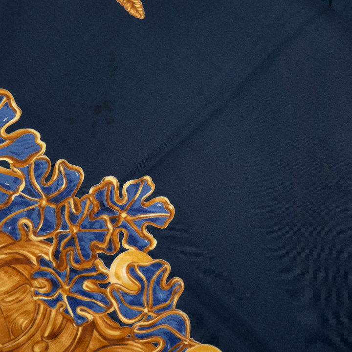 Chanel Baroque Wheat Floral Soie Foulard Bleu – GABY PARIS Authentique