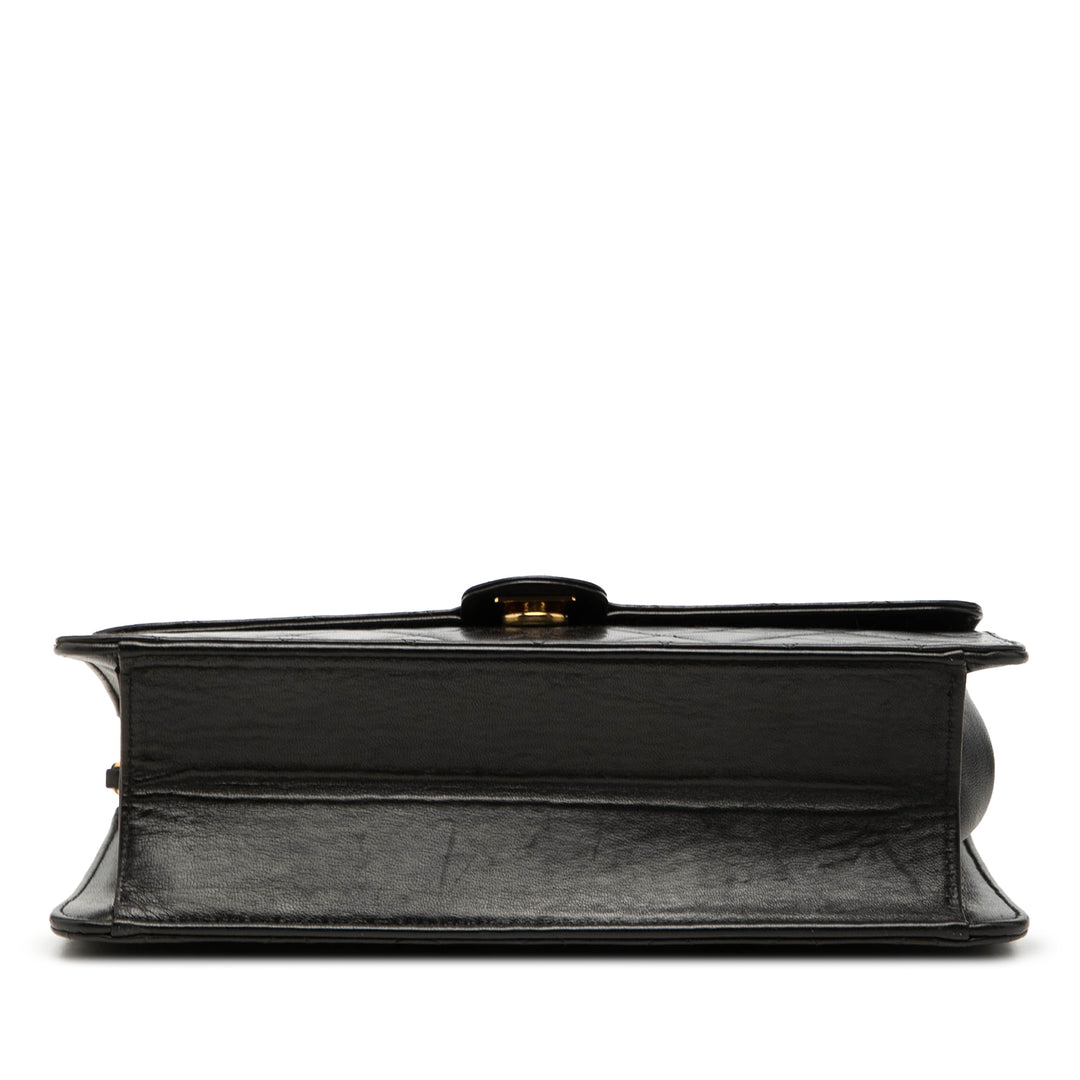 Chanel CC Matelassé Cuir d’agneau Simple rabat