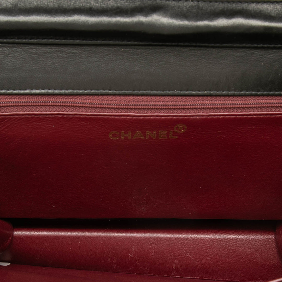 Chanel CC Matelassé Cuir d’agneau Simple rabat
