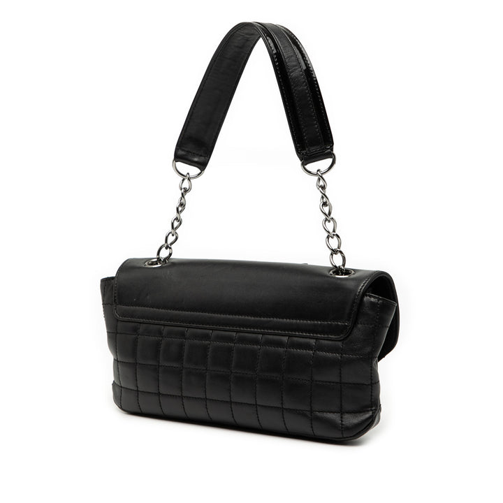 Chanel Camellia CC Choco Bar No 5 Cuir d’agneau Sac bandoulière