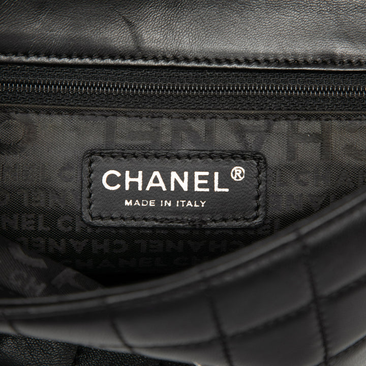 Chanel Camellia CC Choco Bar No 5 Cuir d’agneau Sac bandoulière