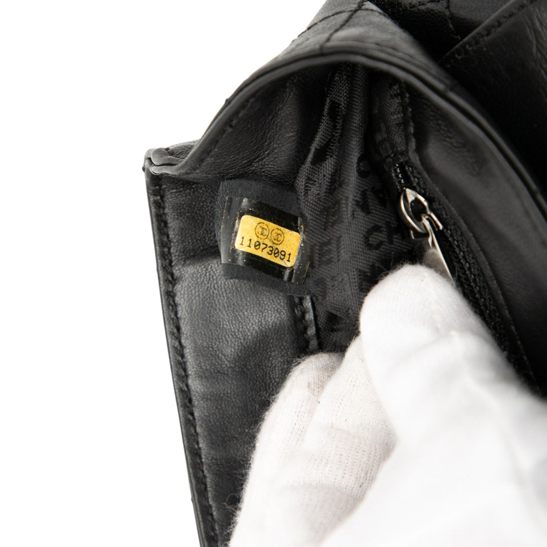 Chanel Camellia CC Choco Bar No 5 Cuir d’agneau Sac bandoulière