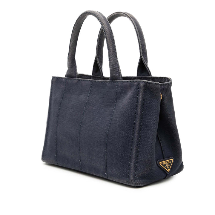 Prada Small Toile Canapa Logo Sac