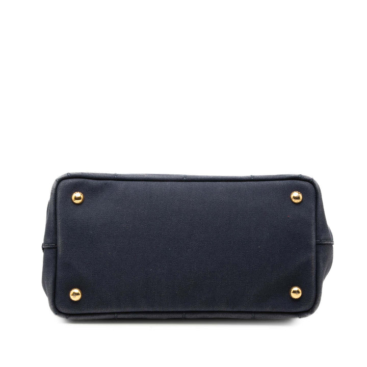 Prada Small Toile Canapa Logo Sac