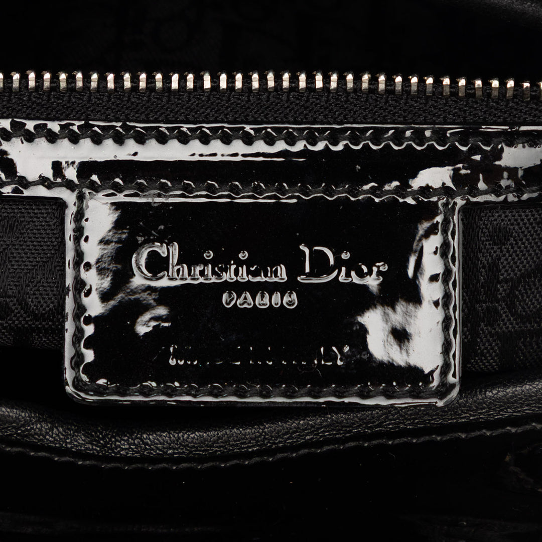 Dior Large Cuir verni Cannage Lady Dior