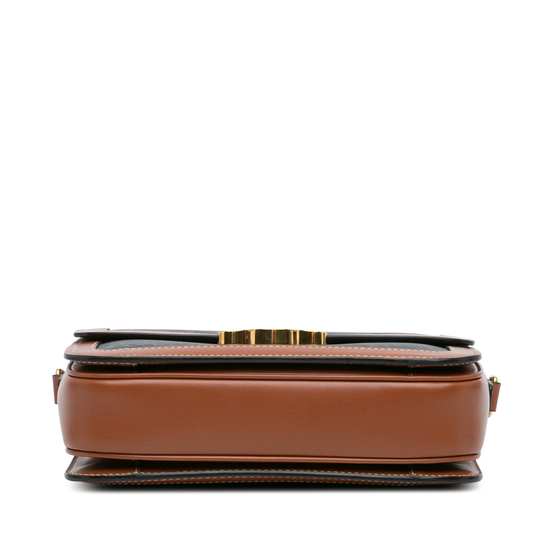 Classique Coated Canvas Triomphe Crossbody Brown - Gaby Paris