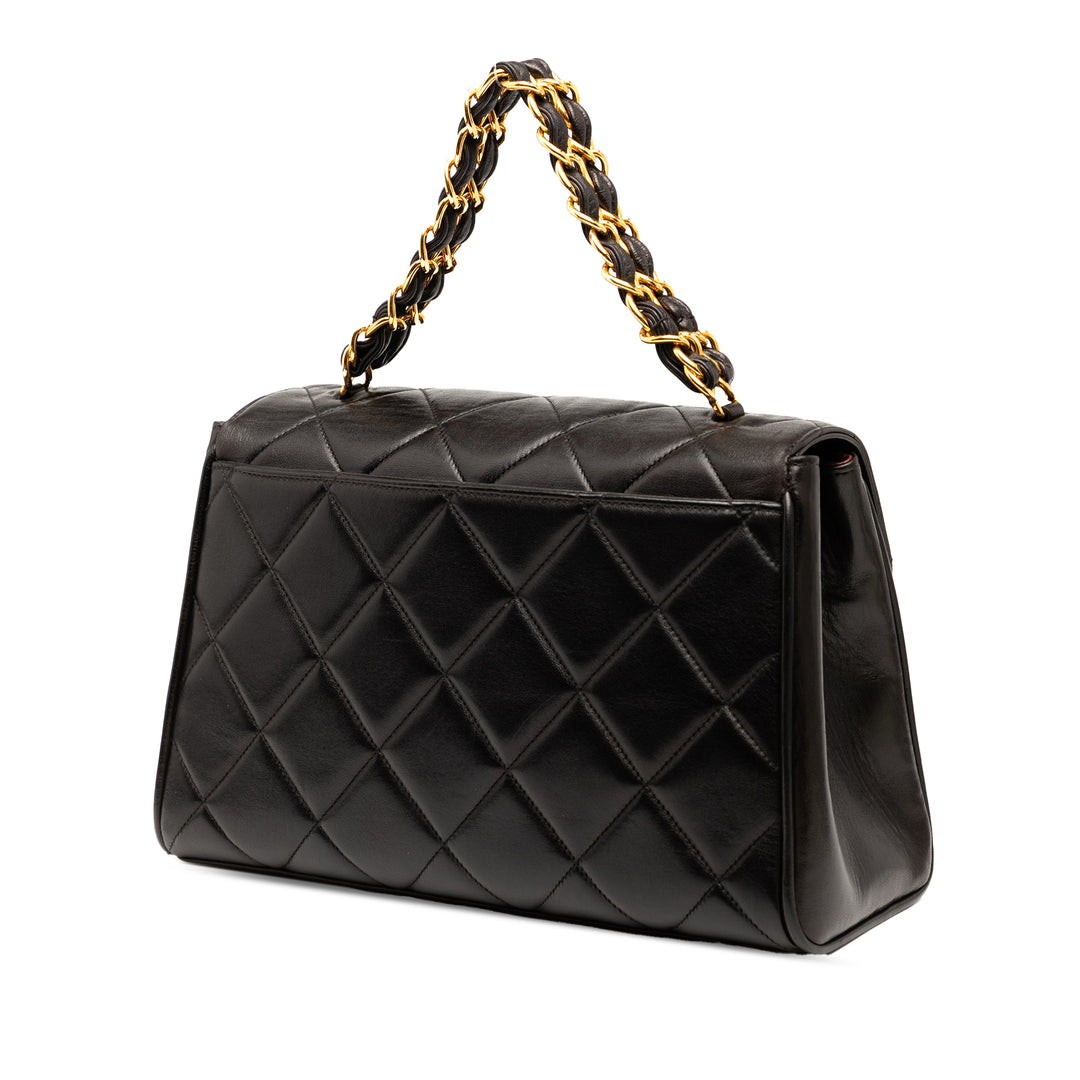 Chanel CC Quilted Cuir d’agneau Sac à main Noir