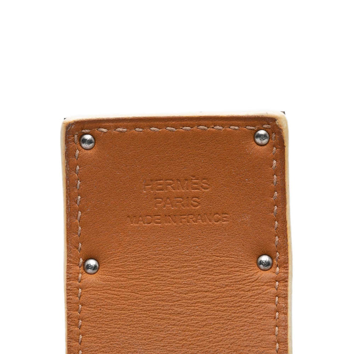 Hermès Bracelet Palladium Kelly Dog Cuff Epsom plaqué palladium – vue 4 – GABY PARIS