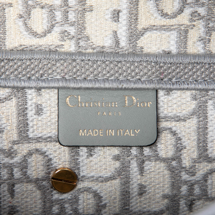 brodé Saddle Sac Oblique Gris