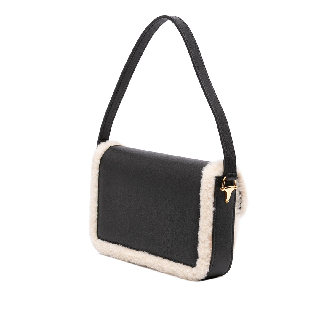 Shearling 1955 Horsebit Sac Mini Cuir de veau Noir