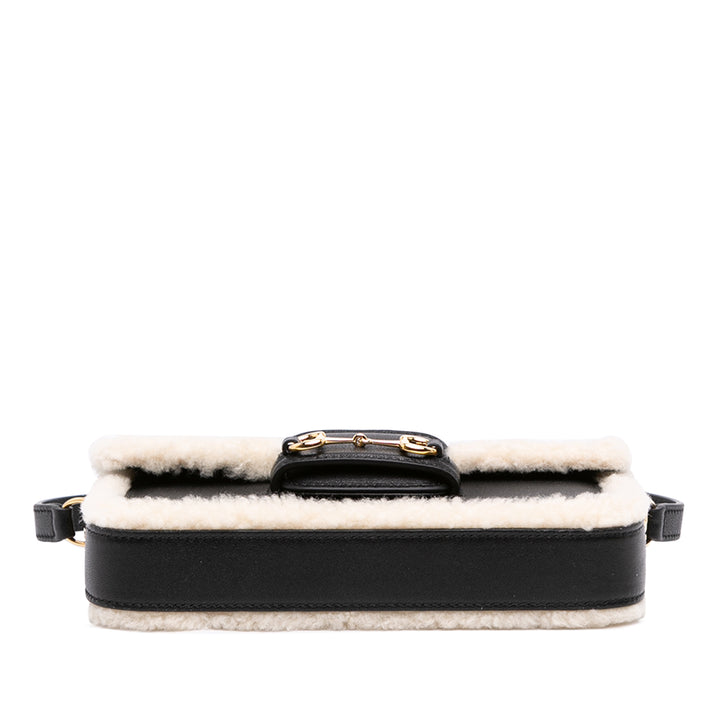 Shearling 1955 Horsebit Sac Mini Cuir de veau Noir