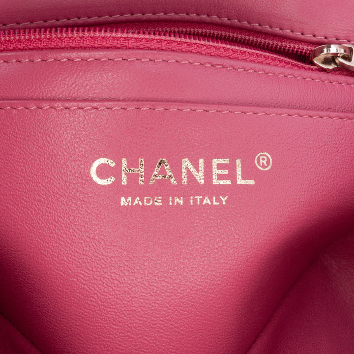 Mini Rectangular Classic Lambskin Single Flap Pink - Gaby Paris