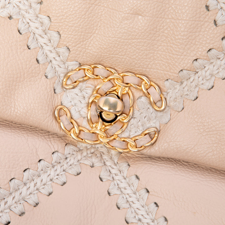 Chanel Large Crochet Cuir de veau 19 à rabat