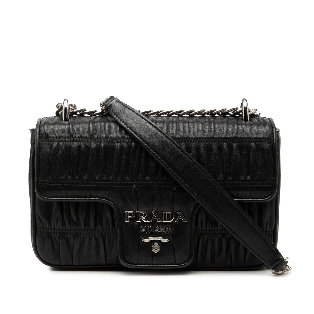 Prada Nappa Gaufre Chain à rabat