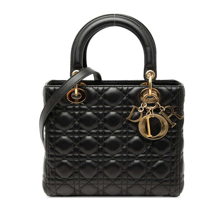 Dior Medium Cuir d’agneau Cannage Lady Dior