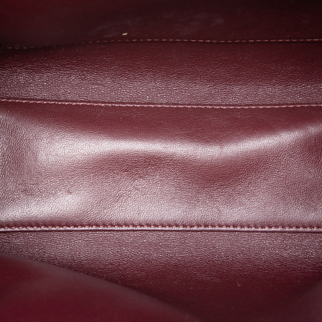 Chanel CC Matelassé Cuir d’agneau Kiss Lock Minaudiere Chain Sac porté croisé