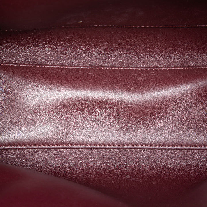 Chanel CC Matelassé Cuir d’agneau Kiss Lock Minaudiere Chain Sac porté croisé