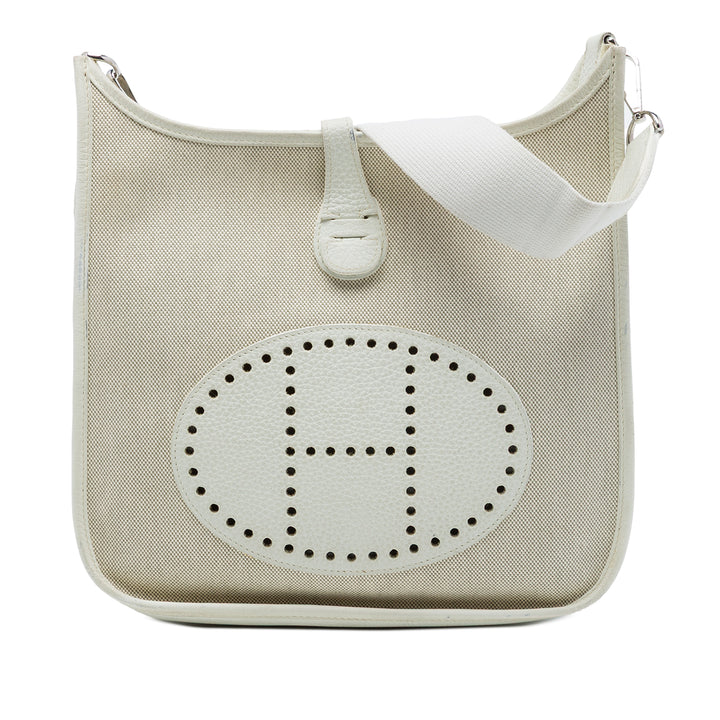 Hermès Sac bandoulière Evelyne III Clémence PM Beige – vue principale – GABY PARIS
