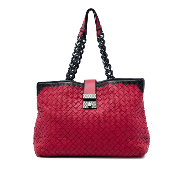 Bottega Veneta Intrecciato Karung Glass Cabas Cuir nappa