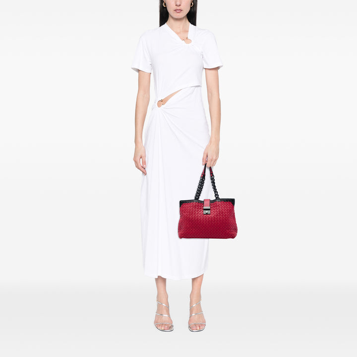 Bottega Veneta Intrecciato Karung Glass Cabas Cuir nappa