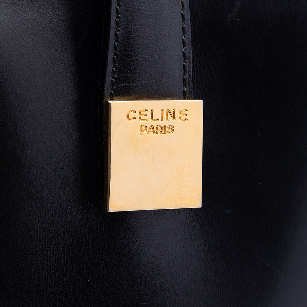 Celine Arc de Triomphe Sac Cuir de veau Noir – vue 5 – GABY PARIS