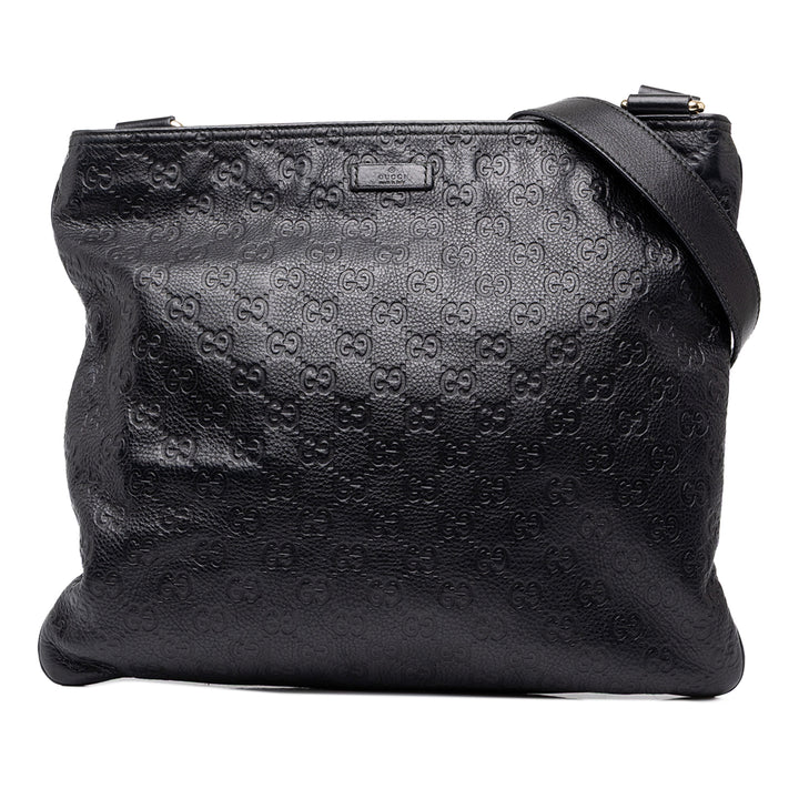 Gucci Sac bandoulière Guccissima Noir – vue principale – GABY PARIS