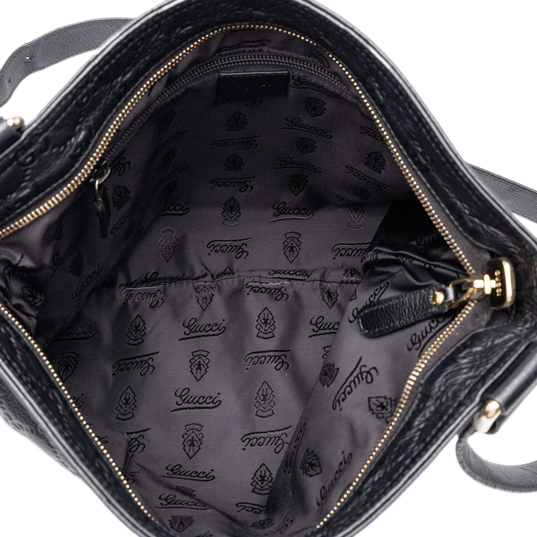 Gucci Sac bandoulière Guccissima Noir – vue 4 – GABY PARIS