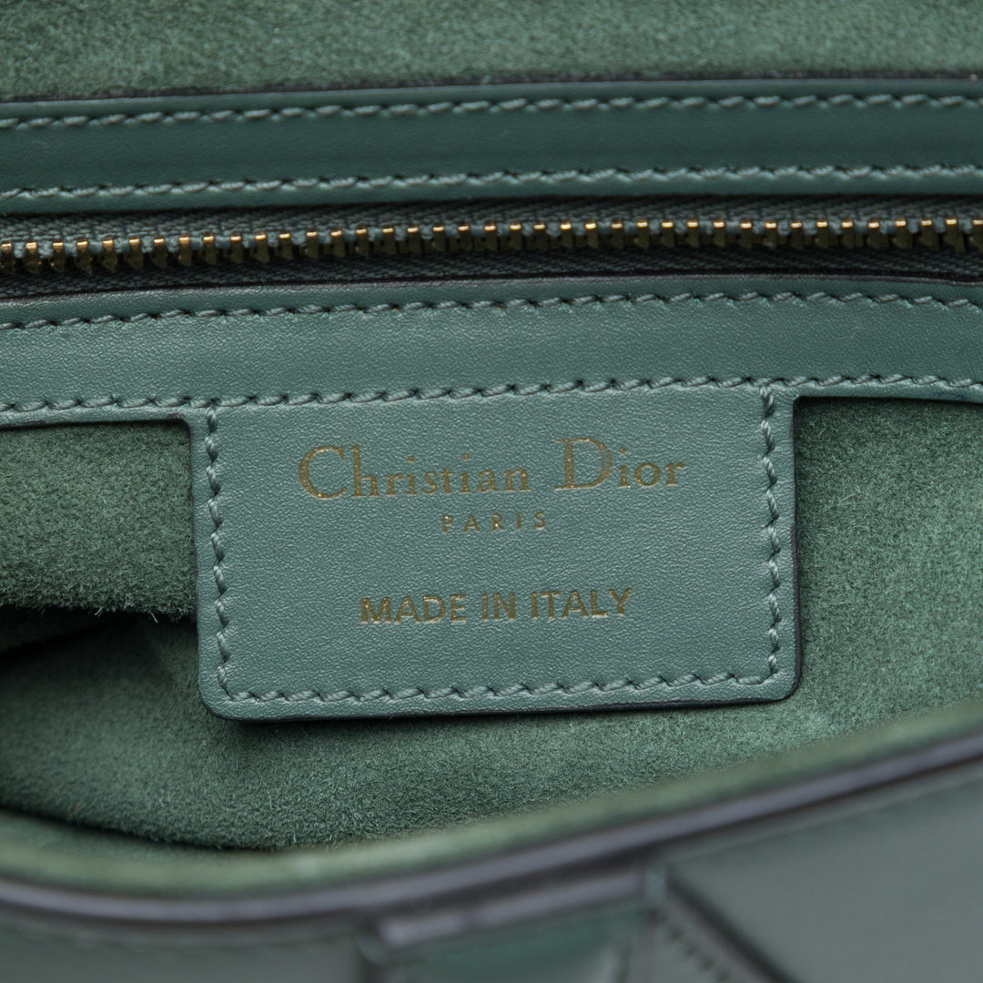 Dior Saddle Sac Cuir de veau lisse Vert – vue 5 – GABY PARIS