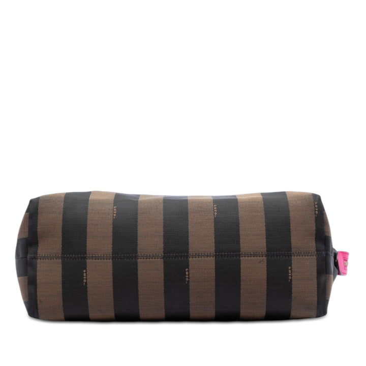 Fendi Medium Pequin Toile Roll Cabas