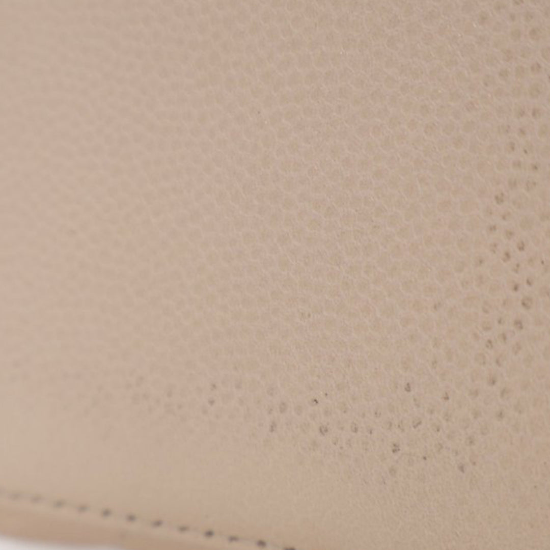 Mini Quilted Iridescent Caviar Pearl On Top Vanity Case With Chain Brown - Gaby Paris