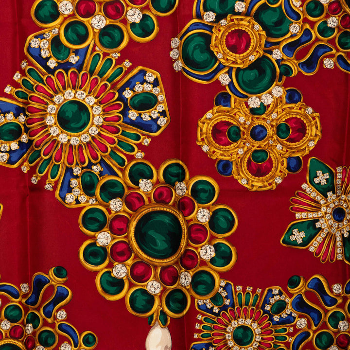 Gripoix Foulard 90 Rouge