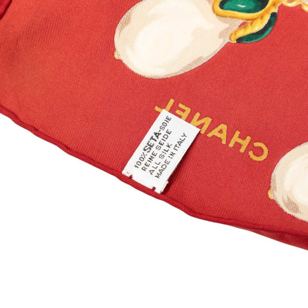 Gripoix Foulard 90 Rouge