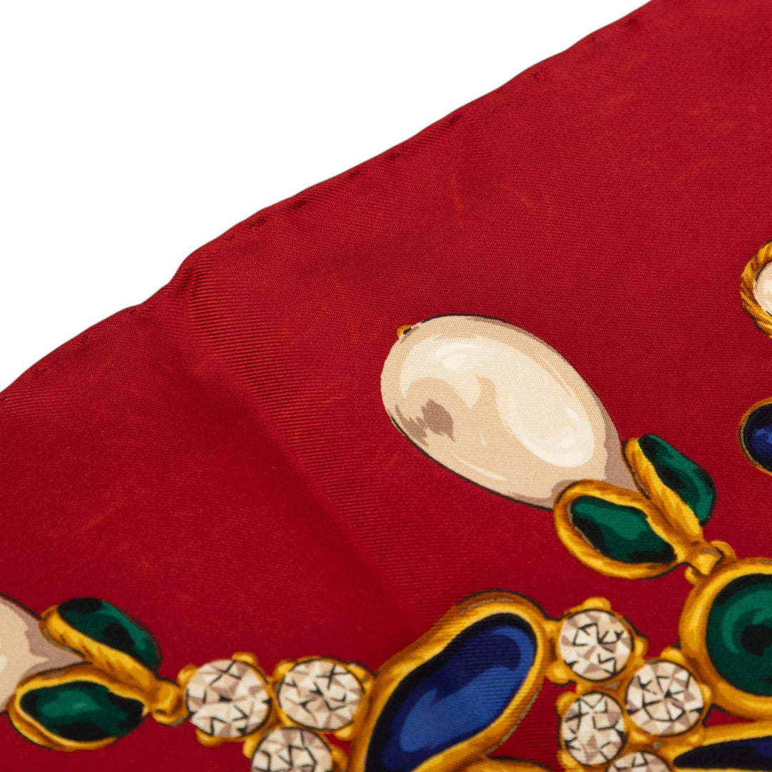 Gripoix Foulard 90 Rouge