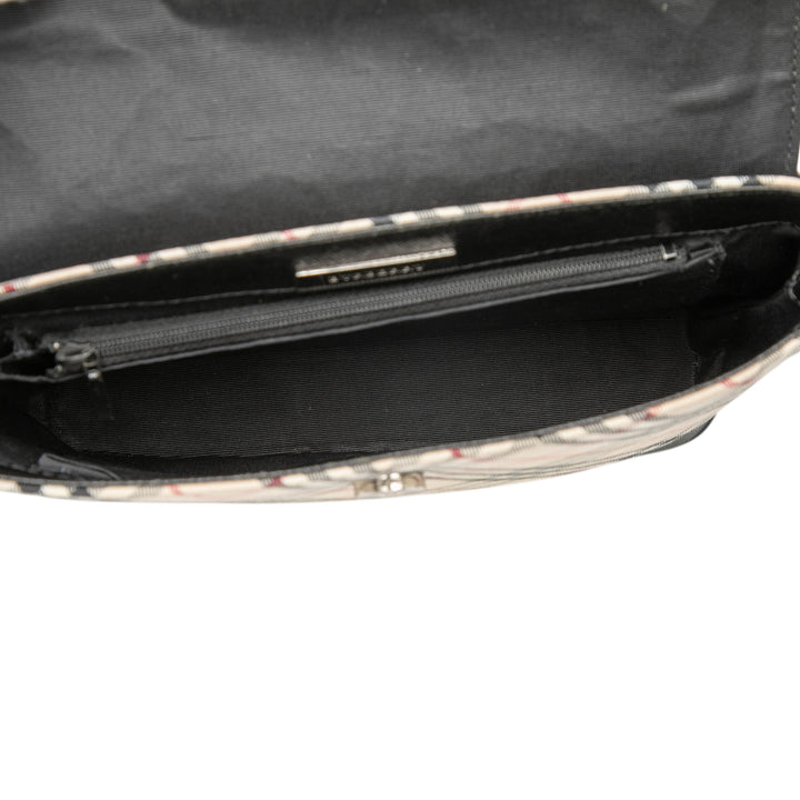 Burberry Sac bandoulière Nova Check Marron – vue 4 – GABY PARIS