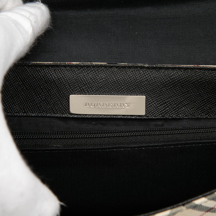 Burberry Sac bandoulière Nova Check Marron – vue 5 – GABY PARIS