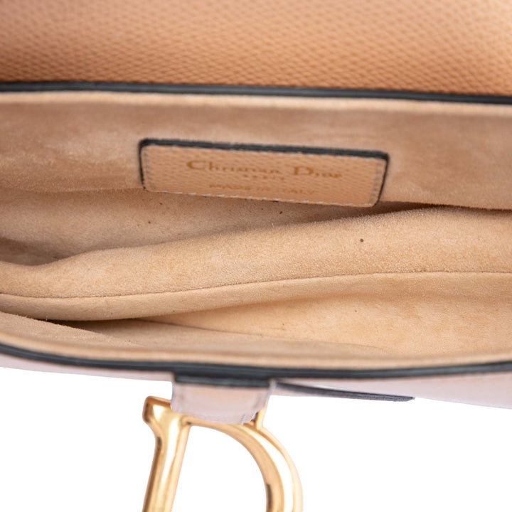 Dior Mini Cuir de veau grainé Saddle Sac