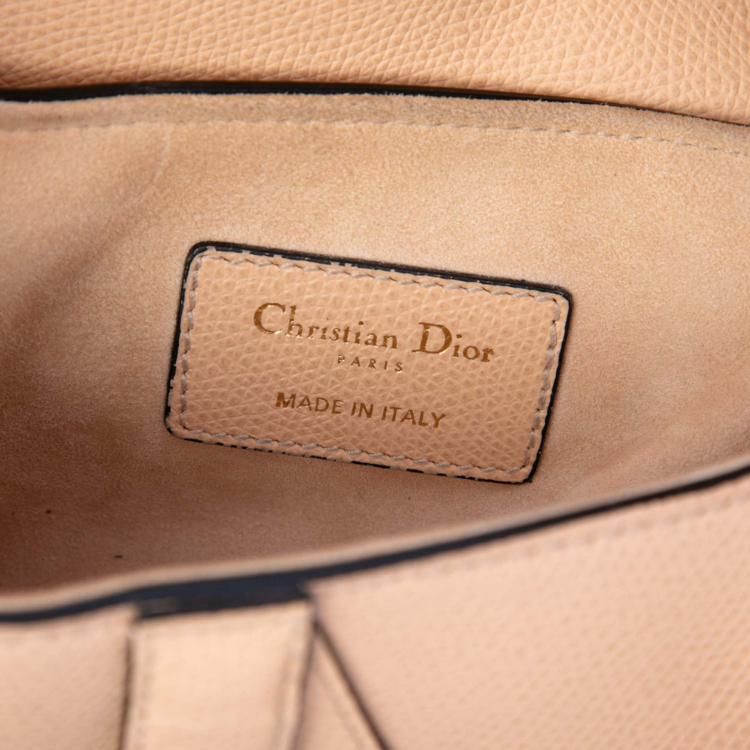 Dior Mini Cuir de veau grainé Saddle Sac