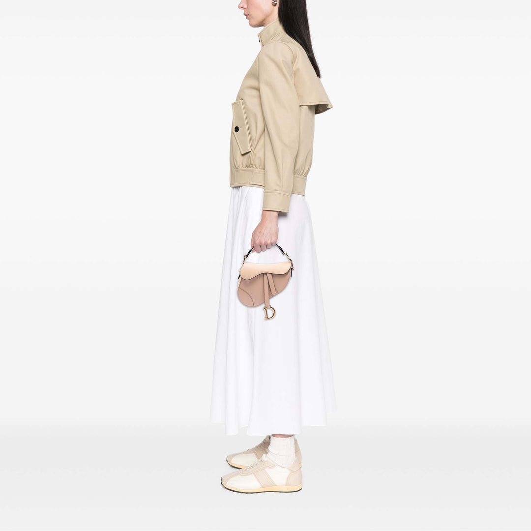 Dior Mini Cuir de veau grainé Saddle Sac