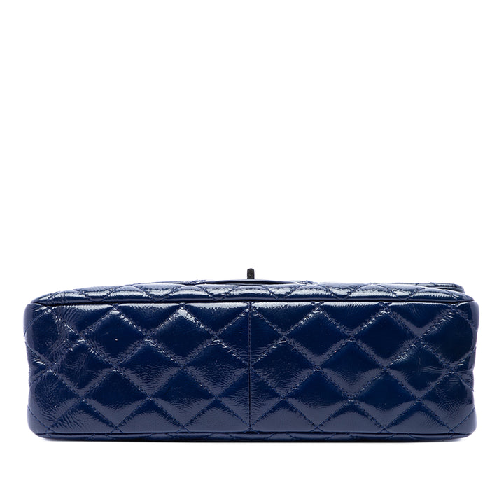 Chanel Matelassé froissé Reissue 2.55 Double rabat 227 Bleu – vue 3 – GABY PARIS
