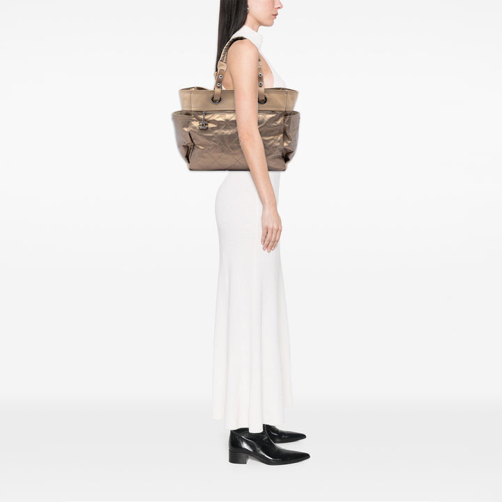 Chanel Large Matelassé Coated Toile Paris Biarritz Cabas